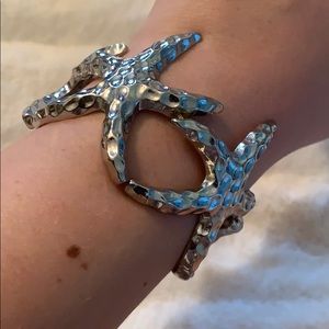 Silver Starfish Bracelet